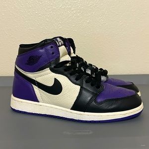 Nike Air Jordan 1 Retro High OG Court Purple GS 2018 575441-501 Sz 6.5 Y WMNS 8